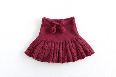 Falda Pantalón Plisada Retro Hueca para Niñas - Image 24