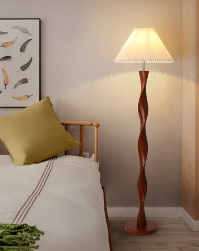 Lámpara de Mesita de Noche en Madera Sólida Nogal - Diseño Minimalista Lujo - Image 7