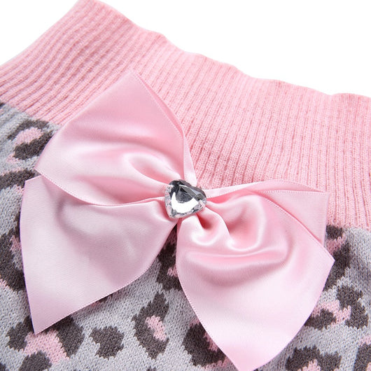 Suéter para Mascota Estampado Leopardo Rosa con Lazo - Image 12