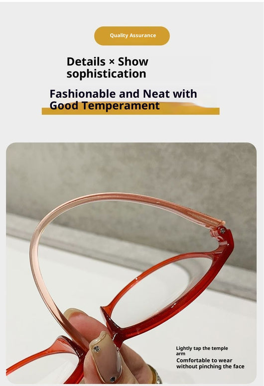 Black round frame reading glasses with blue light blocking lenses for high-definition eye protection. - Image 17
