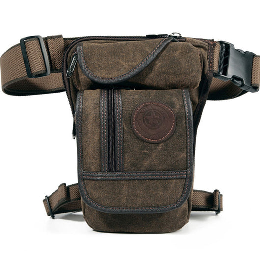 Bolsa de Cintura Multifuncional para Hombre en Lona Resistente