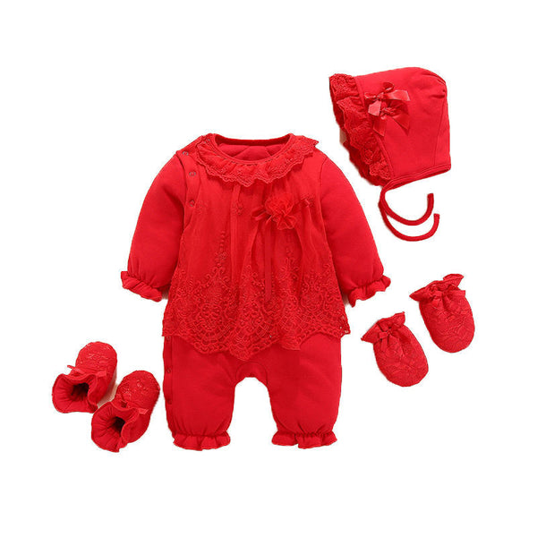 Conjunto de Bebé Acolchado de 4 Piezas