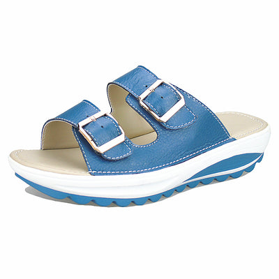 Sandalias de Cuero con Suela Gruesa y Plataforma Cómoda - Image 8