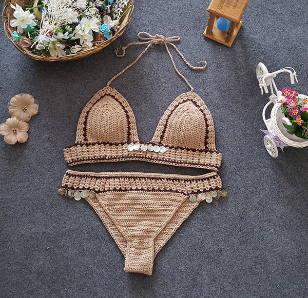 Bikini Tejido Sirena de Dos Piezas - Conjunto de Baño Sexy Estilo Europa - Image 6