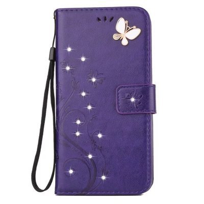 Funda para Apple con Diseño de Mariposa en Relieve y Diamantes - Image 11