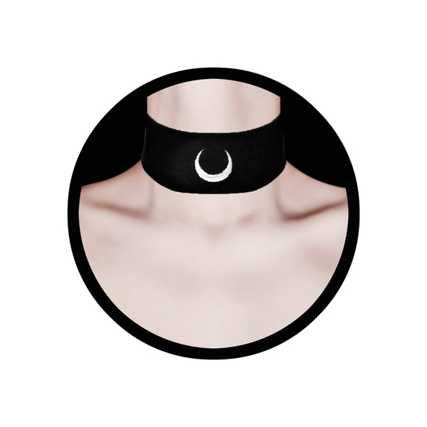 Gargantilla Punk Negra Mate - Collar Choker de Cuero Sintético Estilo Dark