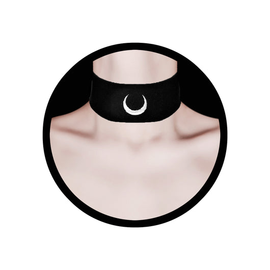 Gargantilla Punk Negra Mate - Collar Choker de Cuero Sintético Estilo Dark