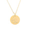 12 constellation tag fashion diamond-studded titanium steel necklace female Dorado Aquarius