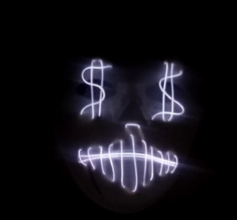 Máscara de Fiesta LED con Diseño de Dólar - Image 10