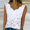 Camiseta Básica de Manga Corta con Cuello Irregular Estampado