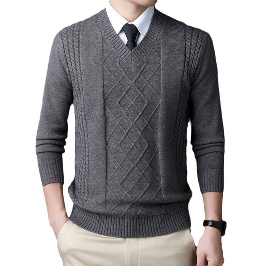 Suéter Casual para Hombre con Cuello Tipo Polo - Pullover de Punto - Image 5