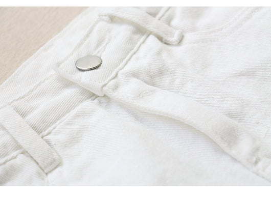 Falda Vaquera Blanca Rotos para Mujer - Primavera y Verano - Image 8