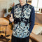 Camisa Estampado Vintage con Botones para Hombre