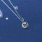 Female s925 star and moon Plateado necklace Plateado 925 Plateado