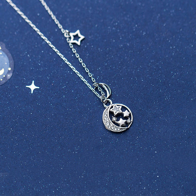 Collar de Plata 925 con Estrella y Luna para Mujer - Image 9