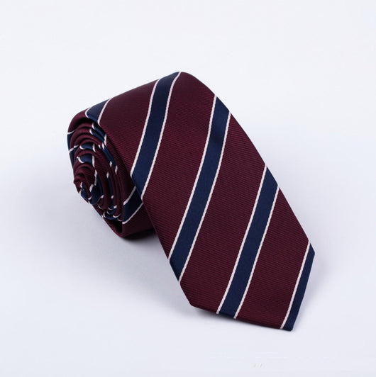 Corbata de Poliéster Jacquard con Rayas - Empaque Individual - Image 14