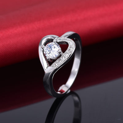 Anillo de Corazón con Circonitas AAA de Grado Premium - Diseño Europeo y Americano - Image 2