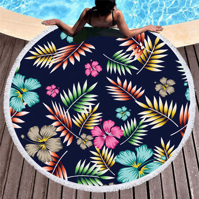 Toalla de playa redonda con estampado - Image 8