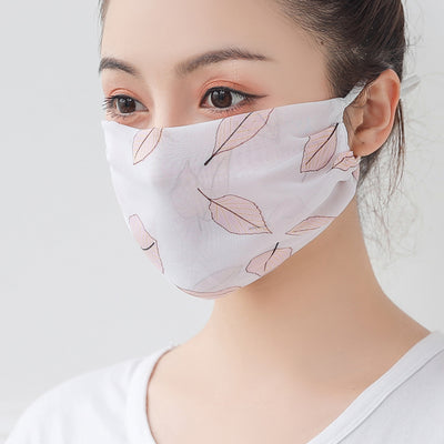 Mascarilla de Gasa Floral Elegante