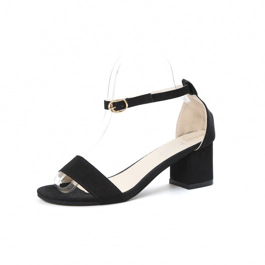Sandalias Cómodas de Tacón Texturizado - Estilo Coreano para Mujer - Image 5
