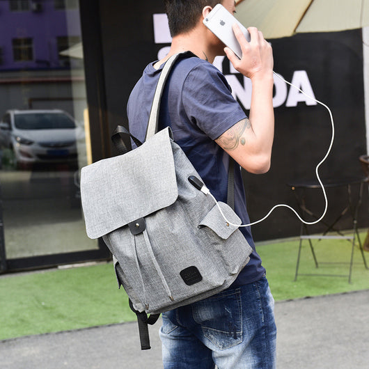 Mochila Inteligente con Carga USB para Laptop - Diseño Moderno Unisex - Image 3