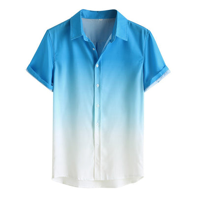 Camisa de Manga Corta con Degradado para Hombre - Image 12