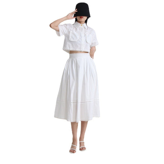 Conjunto Retro Dos Piezas Blusa Corta para Mujer - Image 5