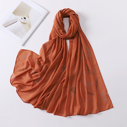 Pañuelo Elegante con Strass Cerrado para Mujer - Accesorio de Moda Versátil - Image 39