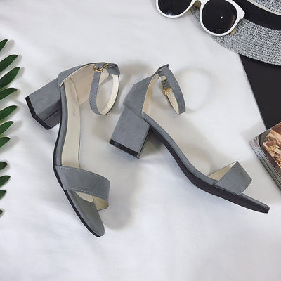 Sandalias Cómodas de Tacón Texturizado - Estilo Coreano para Mujer - Image 7
