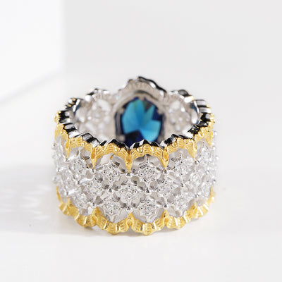Anillo de Circón Hueco Elegante - Image 4