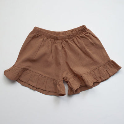 Conjunto Infantil de Algodón y Lino con Volantes - Camiseta Suelta y Casual - Image 8