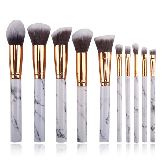 Set de 10 Brochas de Mármol para Maquillaje Profesional - Image 13