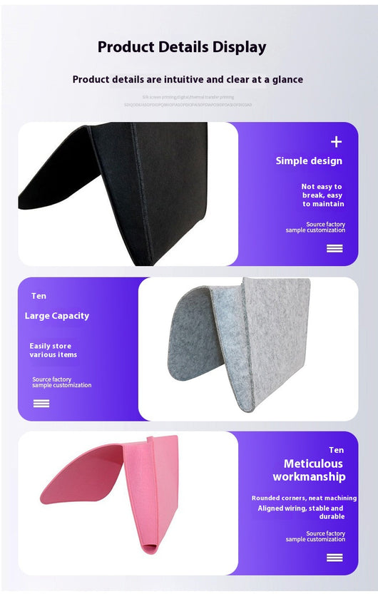 Organizador Colgante de Fieltro para Cuna y Coche - Image 17