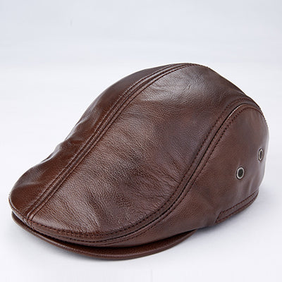 Boina de Cuero Genuino para Hombre con Protección para Orejas - Image 5