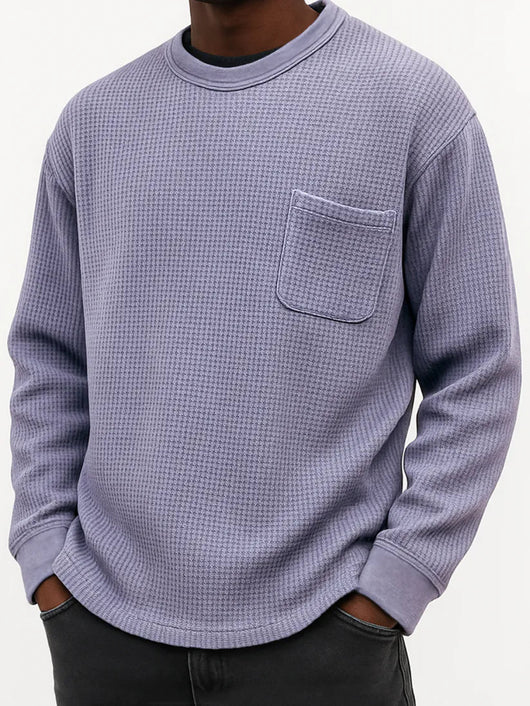 Sudadera Casual Cuello Redondo Manga Larga Talla Grande para Hombre - Image 20