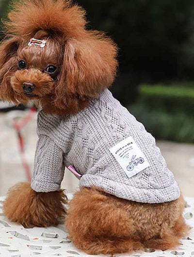 Suéter Tejido para Perro - Colores Puros Otoño Invierno - Image 6