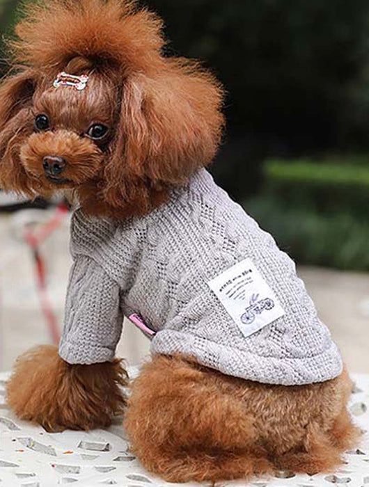 Suéter Tejido para Perro - Colores Puros Otoño Invierno - Image 6