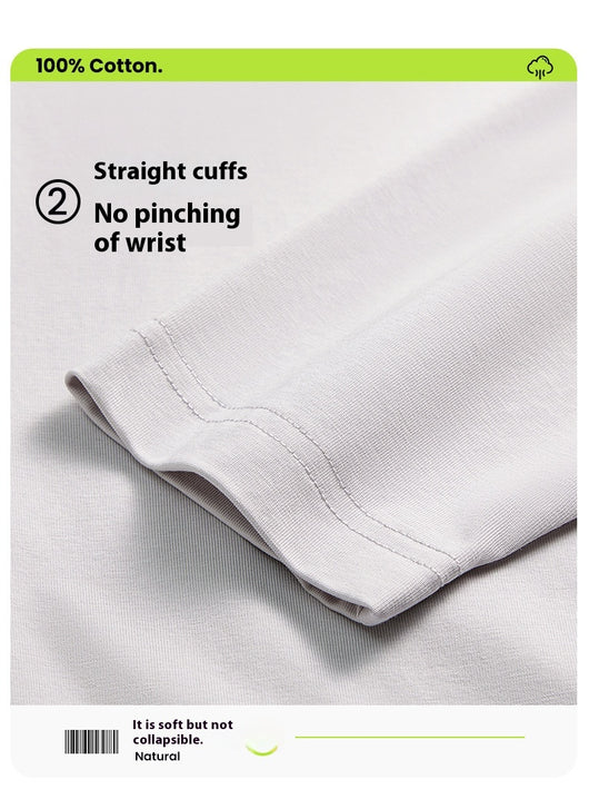 Camiseta Manga Larga Algodón 230g Cuello Redondo para Hombre - Image 27
