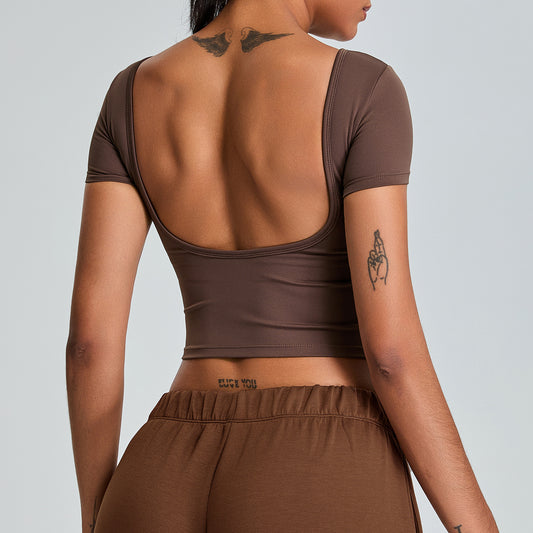 Top Deportivo Secado Rápido con Espalda Abierta - Conjunto Perfecto para Correr