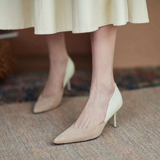 Tacones Ejecutivos Bicolor Punta Fina para Mujer - Image 17