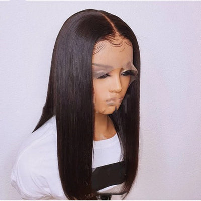Peluca Frontal de Encaje Cabello Liso Largo Medio para Mujer - Image 4