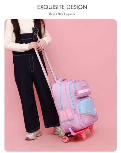 Mochila Escolar con Ruedas y Carrito Portátil Desmontable - Image 21