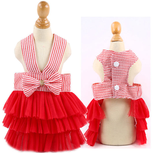 Falda de Tirantes a Rayas para Mascotas - Diseño Elegante y Cómodo - Image 10