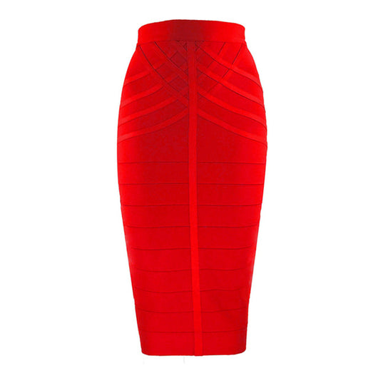Falda Bandage Cintura Alta Rayas con Diseño Ajustado - Image 19