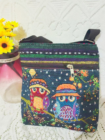 Bolso Bandolera Bordado Étnico con Elefante y Mariposa Estilo Chino - Image 43