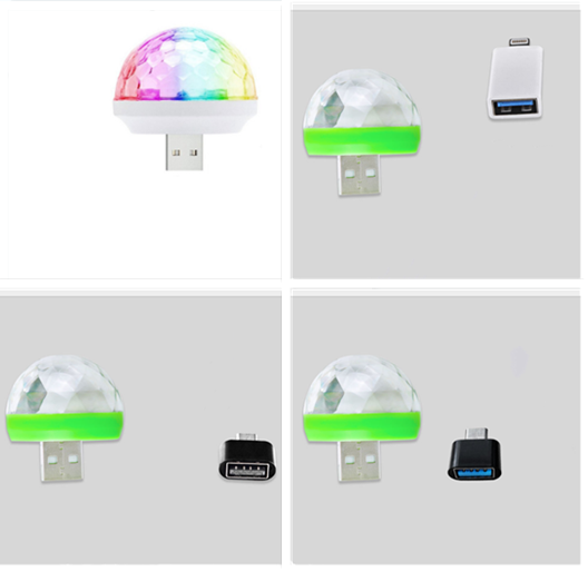 Proyector Disco Ball LED USB 5V - Iluminación DJ para Fiestas y Navidad - Image 6