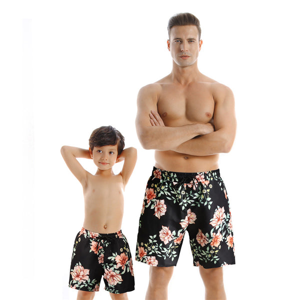 Traje de Baño Familia a Juego - Pantalones de Playa Secado Rápido