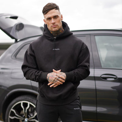 Sudadera con capucha suelta para hombre - Conjunto otoñal - Image 8