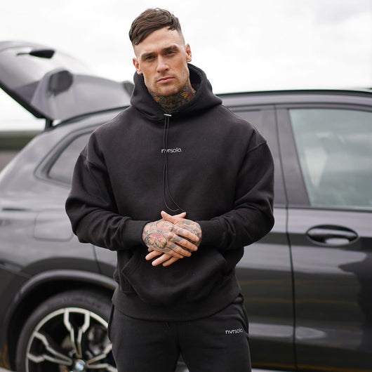 Sudadera con capucha suelta para hombre - Conjunto otoñal - Image 8