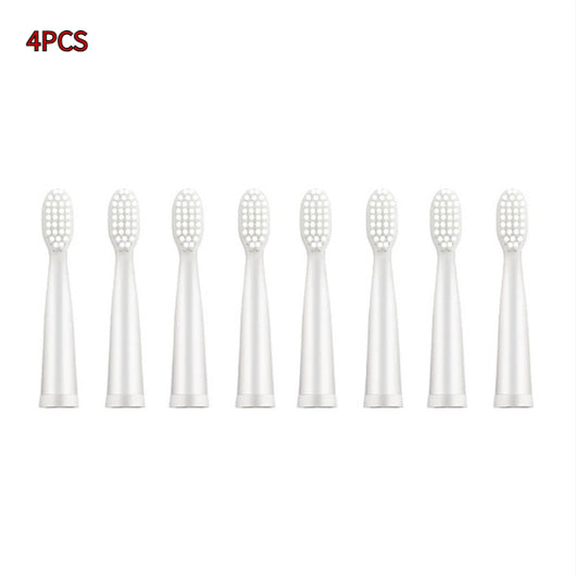 Four black soft-bristle replacement toothbrush heads for an automatic ultrasonic wave toothbrush. - Image 15